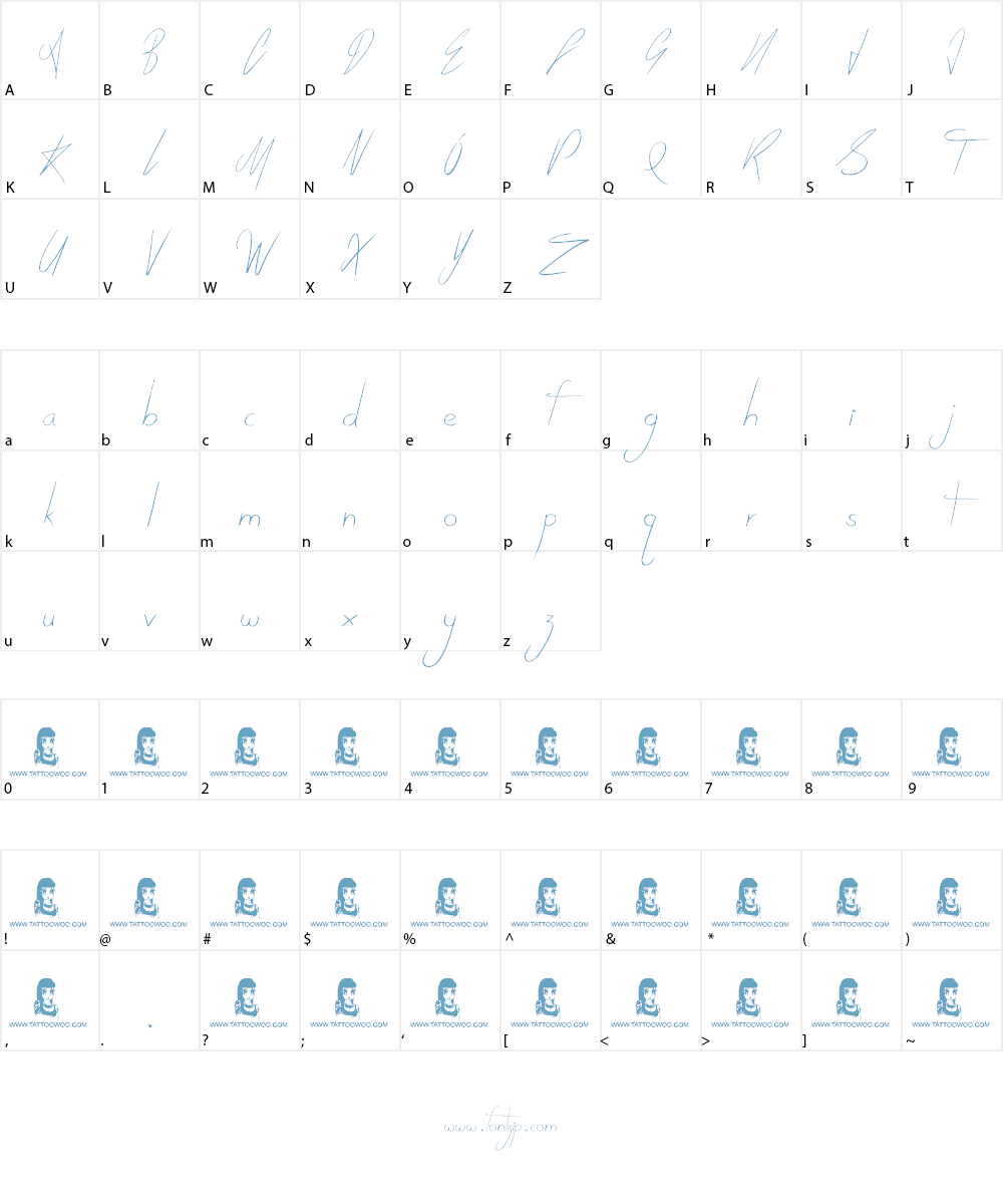 Today People Font Character